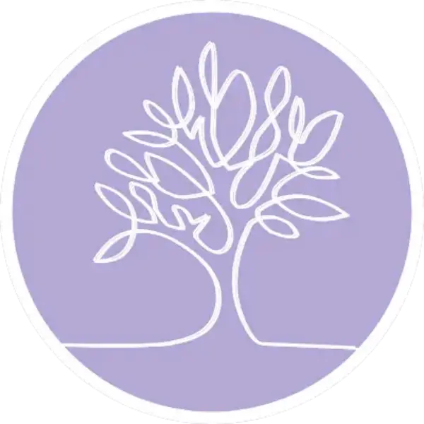 Stylized Tree Image Purple